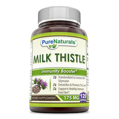 Pure Naturals Milk Thistle 175 Mg 120 Capsules