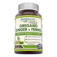 Pure Naturals Oregano Ginger & Fennel Oil 120 Softgels