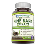 Pure Naturals Pine Bark Extract 100 Mg 60 Veggie Capsules