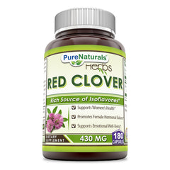 Pure Naturals Herbs Red Clover 430 Mg 180 Capsules