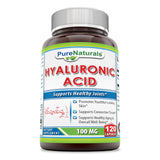 Pure Naturals Hyaluronic Acid 100 Mg 120 Capsules