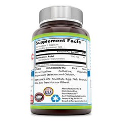 Pure Naturals Hyaluronic Acid 100 Mg 120 Capsules