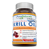 Pure Naturals Omega Krill 1000 Mg Per Serving 120 Softgels