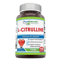 Pure Naturals L Citrulline 750 Mg 180 Capsules