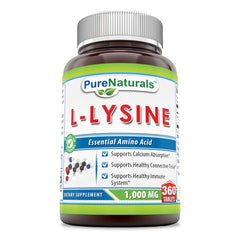Pure Naturals L-Lysine 1000 Mg 360 Tablets