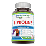Pure Naturals L Proline 500 Mg 120 Capsules