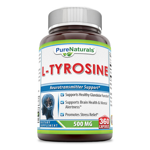 Pure Naturals L Tyrosine 500 Mg 360 Capsules