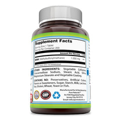 Pure Naturals MSM 1000 Mg 200 Tablets