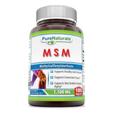 Pure Naturals MSM 1500 Mg 180 Tablets