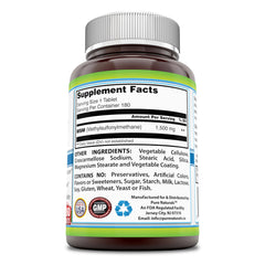 Pure Naturals MSM 1500 Mg 180 Tablets