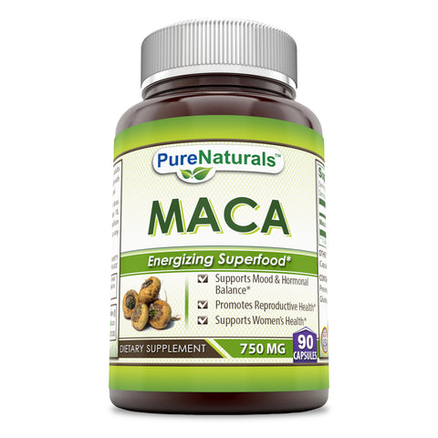 Pure Naturals Maca 750 Mg 90 Capsules