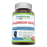 Pure Naturals Plain Magnesium Oxide 500 MG 180 Tablets