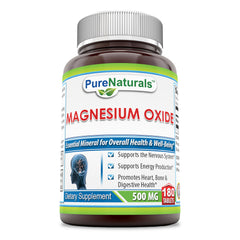 Pure Naturals Magnesium Oxide 500 Mg 180 Tablets