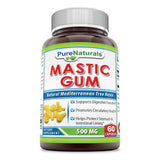 Pure Naturals Mastic Gum 500 Mg 60 Capsules