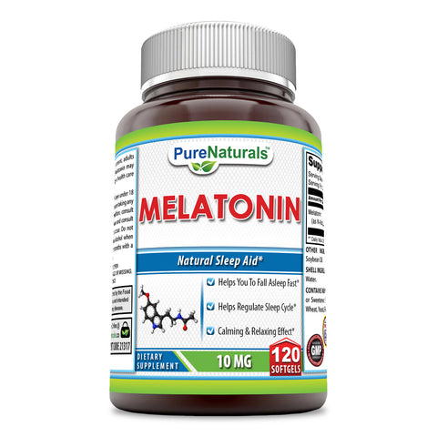 Pure Naturals Melatonin 10 Mg 120 Softgels