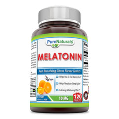Pure Naturals Melatonin Citrus Flavor 10 Mg 120 Tablets