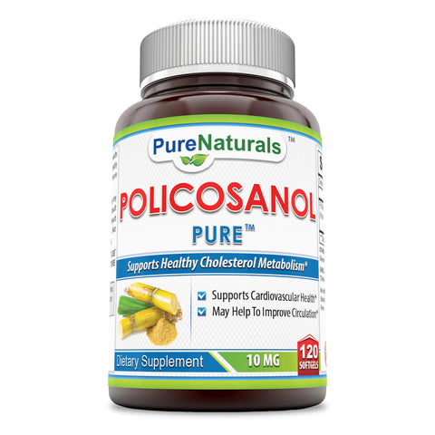 Pure Naturals Policosanol 10 Mg 120 Softgels