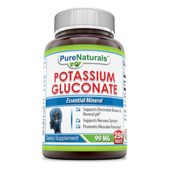 Pure Naturals Potassium Gluconate 99 Mg 250 Tablets