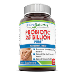 Pure Naturals Probiotic 25 Billion Pure 60 Veggie Capsules