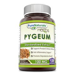 Pure Naturals African Pygeum Extract 100 Mg 120 Capsules