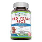 Pure Naturals Red Yeast Rice 1200 Mg  480 Capsules