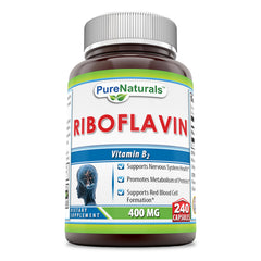 Pure Naturals Riboflavin 400 Mg 240 Capsules