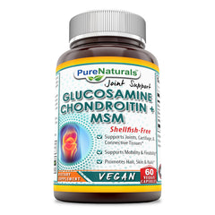 Pure Naturals Glucosamine Chondroitin & MSM 60 Veggie Capsules