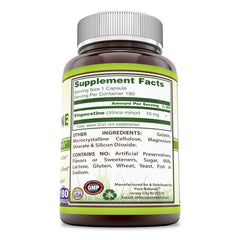 Pure Naturals Vinpocetine 10 Mg 180 Capsules