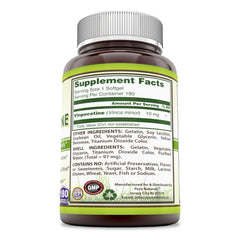 Pure Naturals Vinpocetine 10 Mg 180 Softgels
