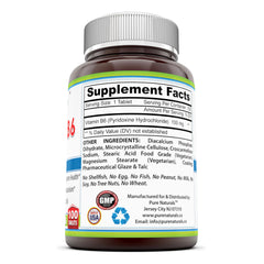 Pure Naturals Vitamin B6 100 Mg 100 Tablets