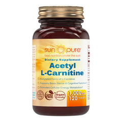 Sun Pure Acetyl L Carnitine 1000 Mg 120 Tablets