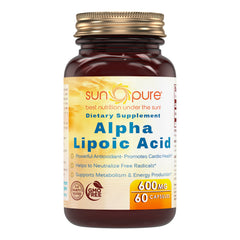 Sun Pure Alpha Lipoic Acid 600 Mg 60 Capsules