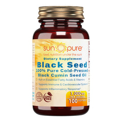 Sun Pure Black Cumin Seed Oil 1000 Mg Per Serving 100 Softgels