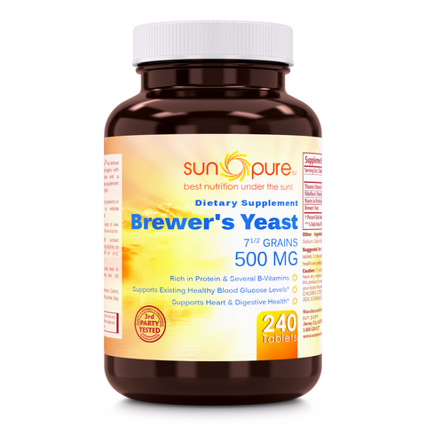Sun Pure	Brewer's Yeast 500 Mg 240 Tablets