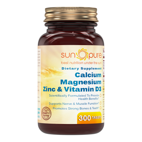 Sun Pure Calcium Magnesium Zinc 300 Tablets