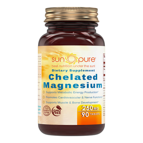 Sun Pure Chelated Magnesium 250 Mg 90 Tablets