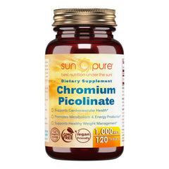 Sun Pure Chromium Picolinate 1000 Mcg 120 Tablets