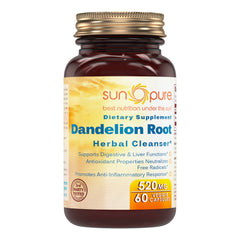 Sun Pure Dandelion Root 520 Mg 60 Veggie Capsules
