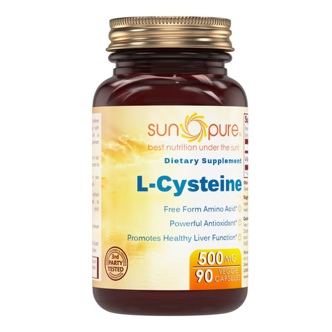 Sun Pure L Cysteine 500 Mg 90 Veggie Capsules