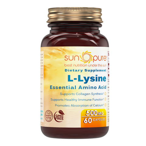 Sun Pure L Lysine 500 Mg 60 Capsules