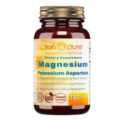 Sun Pure Premium Quality Magnesium Potassium Aspartate 180 Tablets