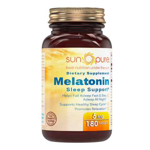 Sun Pure Melatonin 5 Mg 180 Tablets