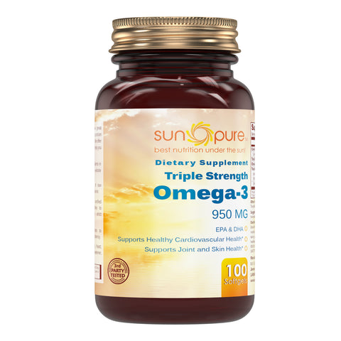 Sun Pure Triple Strength Omega 3 950 Mg 100 Softgels