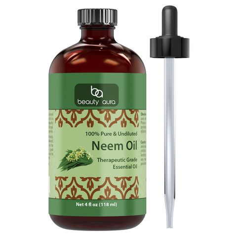 Beauty Aura Neem Essential Oil - 4 fl oz (118 ml)