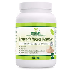 Herbal Secrets Brewer's Yeast Powder 16 Oz 1 Lb - herbalsecrets