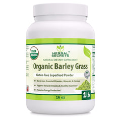Herbal Secrets Organic Barley Grass 16 Oz - herbalsecrets