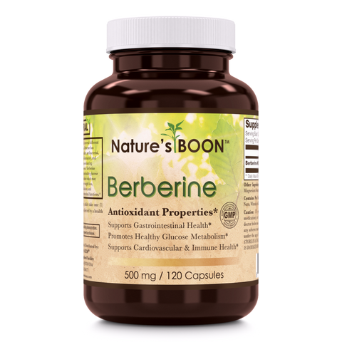 Nature's Boon Berberine 500 mg 120 Capsules